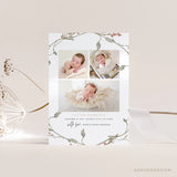 Birth Announcement Template, Welcoming Our Little, Birth, Announcement, Welcome, Photography, Photoshop, PSD #Y22-BA4-PSD