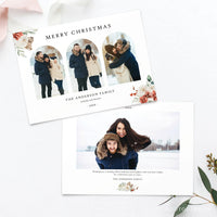 Merry Christmas Card Template, Christmas Breeze, New, Christmas, Card, Template, Photography, Photoshop, PSD, DIY #Y22-HD3-PSD