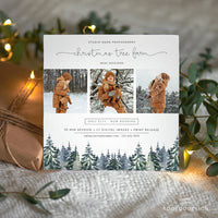 Tree Farm Mini Session Template, Wonderful Time, Holiday, Session, Marketing, Board, Photography, Photoshop, DIY #Y22-MB6-PSD
