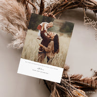 Thanksgiving Card Template, Thankful Photo Card, New, Fall greetings, Christmas, Card, Template, Photography, Photoshop, PSD #Y22-HD21-PSD