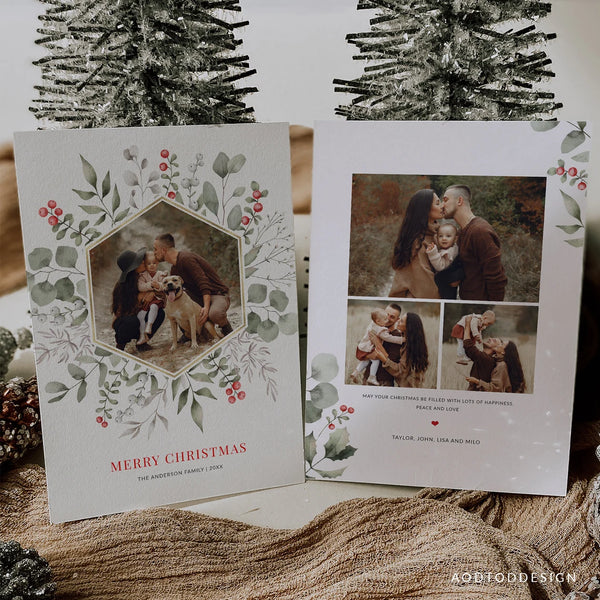 Merry Christmas Card Template, Christmas Breeze, New, Christmas, Card, Template, Photography, Photoshop, PSD #Y22-HD13-PSD