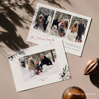 Minimalist Merry Christmas Card Template, Christmas Breeze, New, Christmas, Card, Template, Photography, Photoshop, PSD #Y22-HD11-PSD
