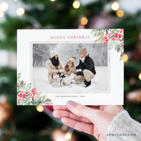 Merry Christmas Card Template, Christmas Breeze, New, Christmas, Card, Template, Photography, Photoshop, PSD, DIY #Y22-HD18-PSD