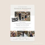 Session Reminder Email Newsletter Template For Photographers, Session Reminder, Marketing, Photoshop, PSD DIY #Y22-M7-PSD