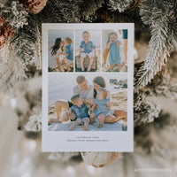 Minimalist Merry Christmas Card Template, Happy Christmas, New, Christmas, Card, Template, Red, Photography, Photoshop #Y22-HD54-PSD