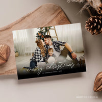 Minimalist Merry Christmas Card Template, Christmas Breeze, New, Christmas, Card, Template, Photography, Photoshop, PSD #Y22-HD43-PSD