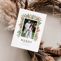Merry Christmas Card Template, Christmas Breeze, Christmas, Card, Template, Photography, Photoshop, PSD, DIY #Y22-HD64-PSD