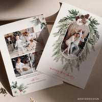 Merry Christmas Card Template, Christmas Breeze, New, Christmas, Card, Template, Photography, Photoshop, PSD, DIY #Y22-HD71-PSD