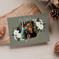 Minimalist Merry Christmas Card Template, Christmas Breeze, New, Christmas, Card, Template, Photography, Photoshop, PSD #Y22-HD74-PSD
