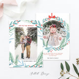 Merry Christmas Card Template, Happy Christmas, New, Christmas, Card, Template, Photography, Photoshop, PSD, Instant Download #HD4-PSD