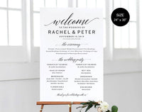 Welcome Wedding Sign Template, Welcome Wedding Printable Template, Welcome Sign Printable, Template, PDF Instant Download #WC010 (PDF)