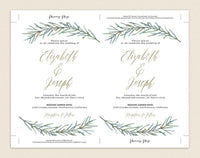 Wedding Invitation Template, Invitation Set Template, Editable Wedding Invite Template, Vintage Wedding Invitation Printable #WIS002 (PDF)