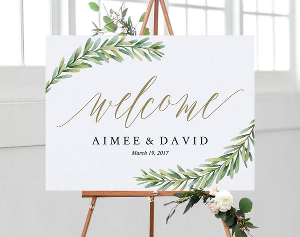 Welcome Wedding Sign, Welcome Wedding Printable, Welcome Sign Printable, Template, PDF Instant Download #WC004 (PDF)