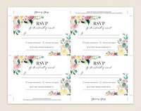 Wedding Invitation Template, Invitation Set Template, Editable Wedding Invite Template, Vintage Wedding Invitation Printable #WIS019 (PDF)