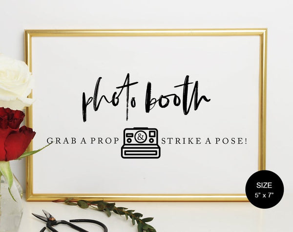 Photo Guest Book Sign, Photo Guest Book Wedding Sign, Photo Booth Sign, Photo Reception Sign, Wedding Sign, Instant Download #WS032 (PDF)