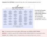 Wedding Seating Chart Sign, Seating Chart Printable, Seating Chart Template, Seating Board, Seating Plan, PDF Instant Download #SC011 (PDF)