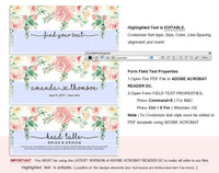 Floral Wedding Seating Chart Template, Seating Plan Template, Wedding Seating Cards, Seating Cards, PDF Instant Download #SC013 (PDF)
