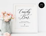 Candy Bar Sign, Wedding Sweets Sign, Candy Sign, Candy Bar Sign, Wedding Sign, Bar Sign, Instant Download #WS059 (PDF)