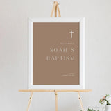 Online Minimalist Baptism Welcome Sign Template, Baptism Welcome Sign, Simply Sign, Minimalist Baptism Welcome Sign, PDF JPEG PNG #Y22-BB52