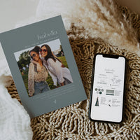 Online Bridesmaid Info Card Template, Personalized Bridesmaid Info Card, Photo Proposal, Editable Template PDF JPEG PNG #Y22-BIC3