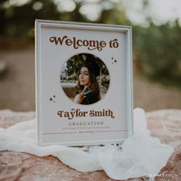 Online Graduation Welcome Sign Template, Printable Graduation Welcome, Welcome Sign Template, Welcome Poster PDF JPEG PNG #Y22-GWC4