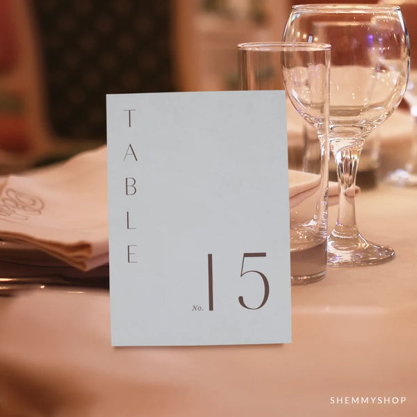Online Minimalist Wedding Table Numbers, Table Numbers, Rustic Table Numbers, Table Numbers Wedding, Corjl, PDF JPEG PNG #Y22-T2