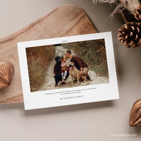 Online Christmas Card Template, Holiday Card Template, Christmas Family Card, Christmas Photo Card, PDF JPG PNG #Y22-HD2
