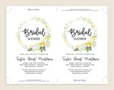 Bridal Shower Invitation, Bridal Shower Wedding Printable, Wedding Shower Template, Shower Invite, PDF Instant Download #BSI014 (PDF)