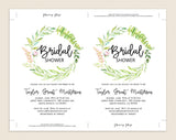 Bridal Shower Invitation, Bridal Shower Wedding Printable, Wedding Shower Template, Shower Invite, PDF Instant Download #BSI015 (PDF)