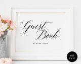 Guestbook Sign, Wedding Guestbook Sign, Please Sign Our Guest Book, Guestbook Sign, Printable, PDF Instant Download #WS004 (PDF)