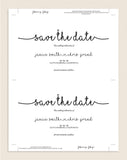 Save the Date Template, Blush Save the Date, Rustic Save the Date, Blush Wedding, Wedding Printable, Kraft, Instant Download #SD004 (PDF)