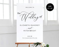 Welcome Wedding Sign Template, Welcome Wedding Printable Template, Welcome Sign Printable, Template, PDF Instant Download #WC009 (PDF)