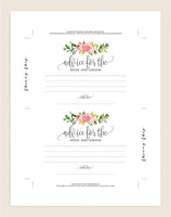 Advice Cards, Wedding Advice Cards, Marriage Advice Template, Advice Printable, Wedding Advice Template, PDF Instant Download #A010 (PDF)