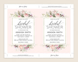 Bridal Shower Invitation, Bridal Shower Wedding Printable, Wedding Shower Template, Shower Invite, PDF Instant Download #BSI011 (PDF)