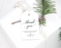 Thank You Tag, Wedding Thank You Tags, Gift Tags, Wedding Favor, Thank You Printable, Wedding Printable, PDF Instant Download #TT002 (PDF)