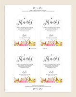 Thank You Tag, Wedding Thank You Tags, Gift Tags, Wedding Favor, Thank You Printable, Wedding Printable, PDF Instant Download #TT011 (PDF)