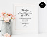In lieu of wedding favors Sign, Wedding Donation Sign, Charity Printable, Thank you donation printable, PDF Instant Download #WS019 (PDF)