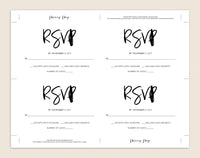 Wedding Invitation Template, Invitation Set, Editable Wedding Invite, Vintage Wedding Invitation Printable, Instant Download #WIS003 (PDF)