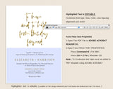 Wedding Invitation Template, Invitation Set Template, Editable Wedding Invite Template, Vintage Wedding Invitation Printable #WIS007 (PDF)
