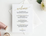 Gold Wedding Thank You Cards Template, Printable Thank You Card Template, Editable Thank You Card, Thank You Note Template #TT016 (PDF)