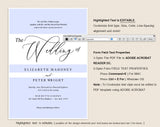 Wedding Invitation Template, Invitation Set Template, Editable Wedding Invite Template, Vintage Wedding Invitation Printable #WIS005 (PDF)