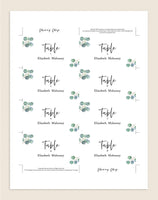 Greenery Wedding Place Cards, Wedding Place Card, Place Card Template, Wedding Printable, Rustic Wedding, PDF Instant Download #PC012 (PDF)