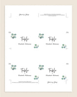Greenery Wedding Place Cards, Wedding Place Card, Place Card Template, Wedding Printable, Rustic Wedding, PDF Instant Download #PC012 (PDF)