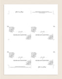 Wedding Place Cards, Wedding Place Card Printable, Place Card Template, Wedding Printable, Rustic Wedding, PDF Instant Download #PC013 (PDF)