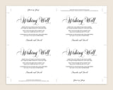 Well Wishes, Wedding Advice Cards, Well Wishes Card, Well Wishes for Baby, Wedding Advice Template, PDF Instant Download #WW001 (PDF)