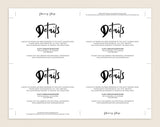 Wedding Invitation Template, Invitation Set, Editable Wedding Invite, Vintage Wedding Invitation Printable, Instant Download #WIS003 (PDF)
