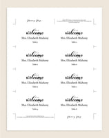 Place Card Template, Wedding Place Card Printable, Place Card Template, Wedding Printable, PDF Instant Download #PC022 (PDF)