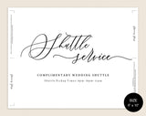 Shuttle Service Sign, Shuttle Service Printable, Wedding Sign, Wedding Printable, Wedding Shuttle Sign, PDF Instant Download #WS017 (PDF)