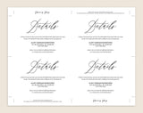 Wedding Invitation Template, Invitation Set Template, Editable Wedding Invite Template, Vintage Wedding Invitation Printable #WIS011 (PDF)