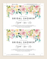 Bridal Shower Invitation, Bridal Shower Wedding Printable, Wedding Shower Template, Shower Invite, PDF Instant Download #BSI019 (PDF)